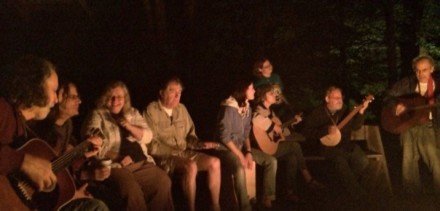campfire circle at SummerSongs East