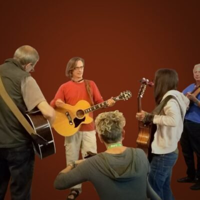 Guitar class with Glen Roethel at SummerSongs songwriting camp